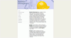 Desktop Screenshot of benderenterprisesinc.com